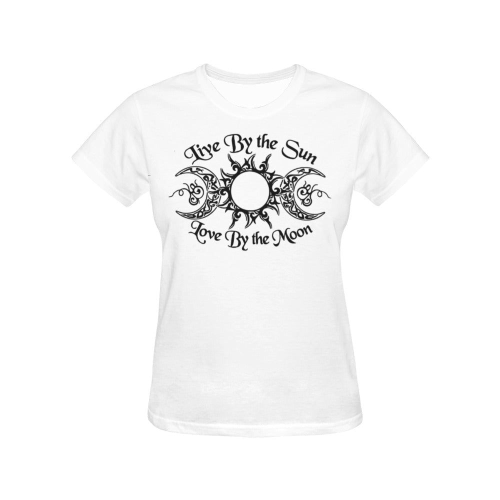 Live By The Sun, Loved By The Moon - Women's T-Shirt