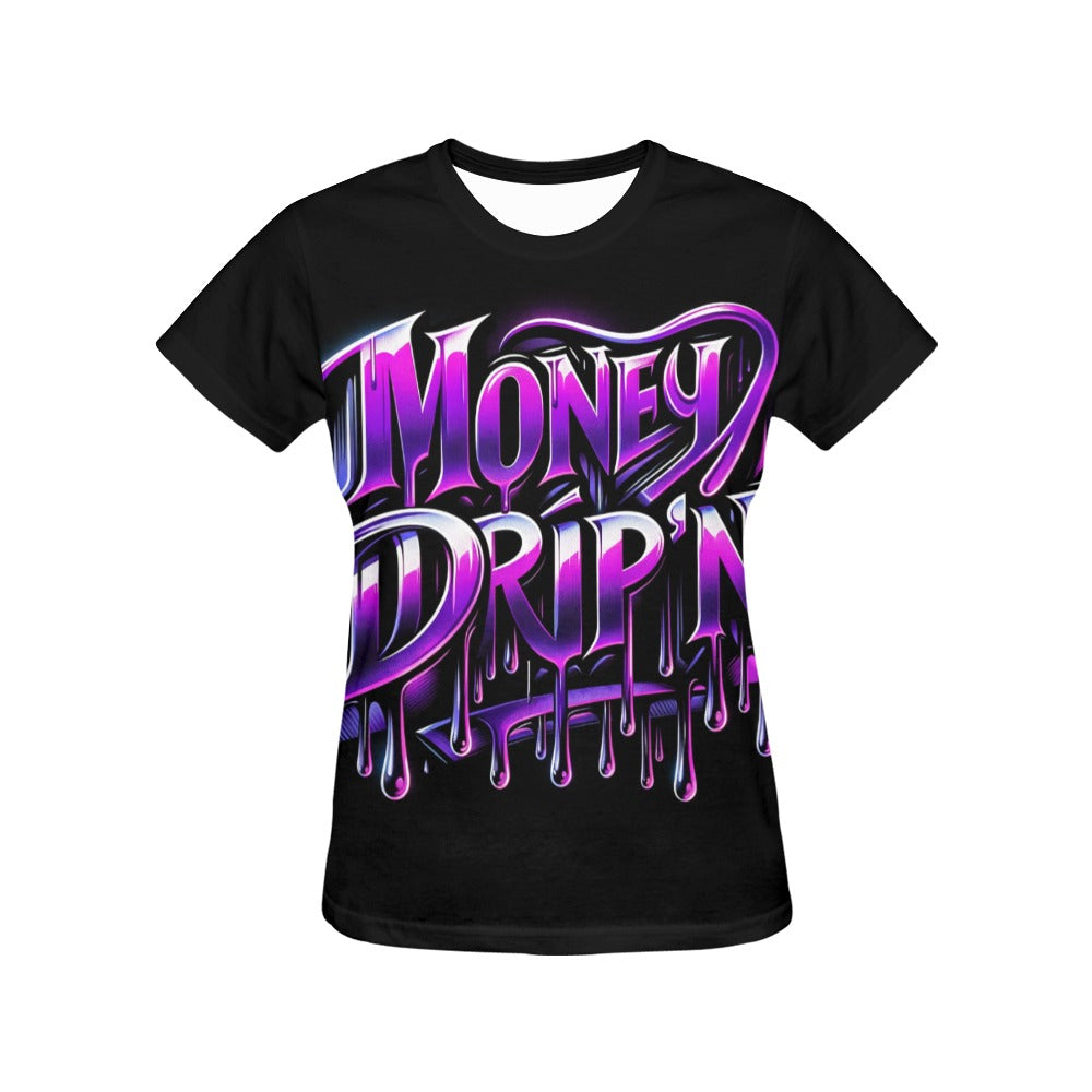 Purple Money Drip'n - Women's T-Shirt