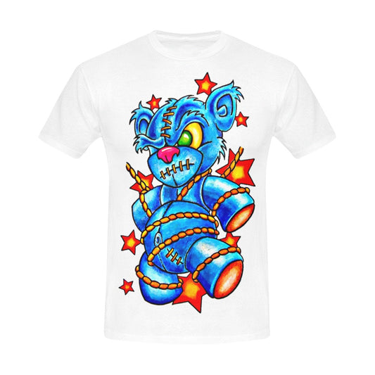 Blue Stitch Bear - Men's T-Shirt