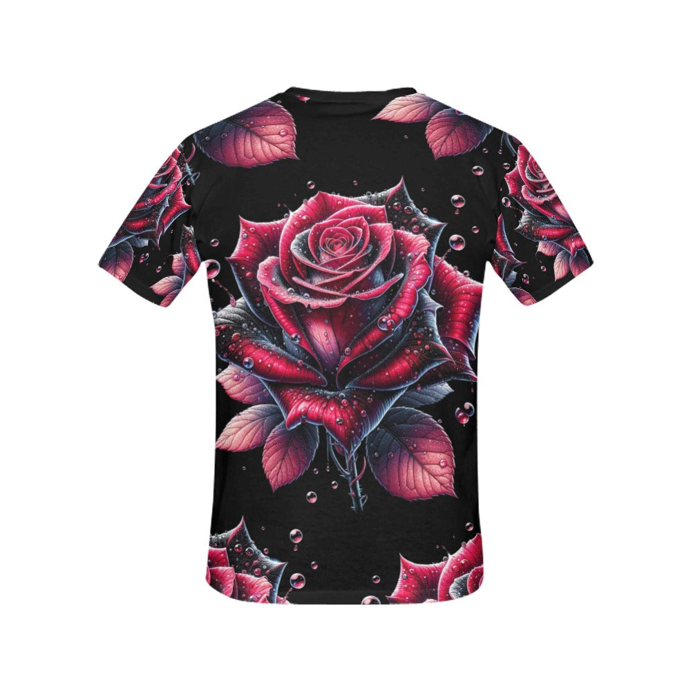 Red Black Rose - Women's T-Shirt