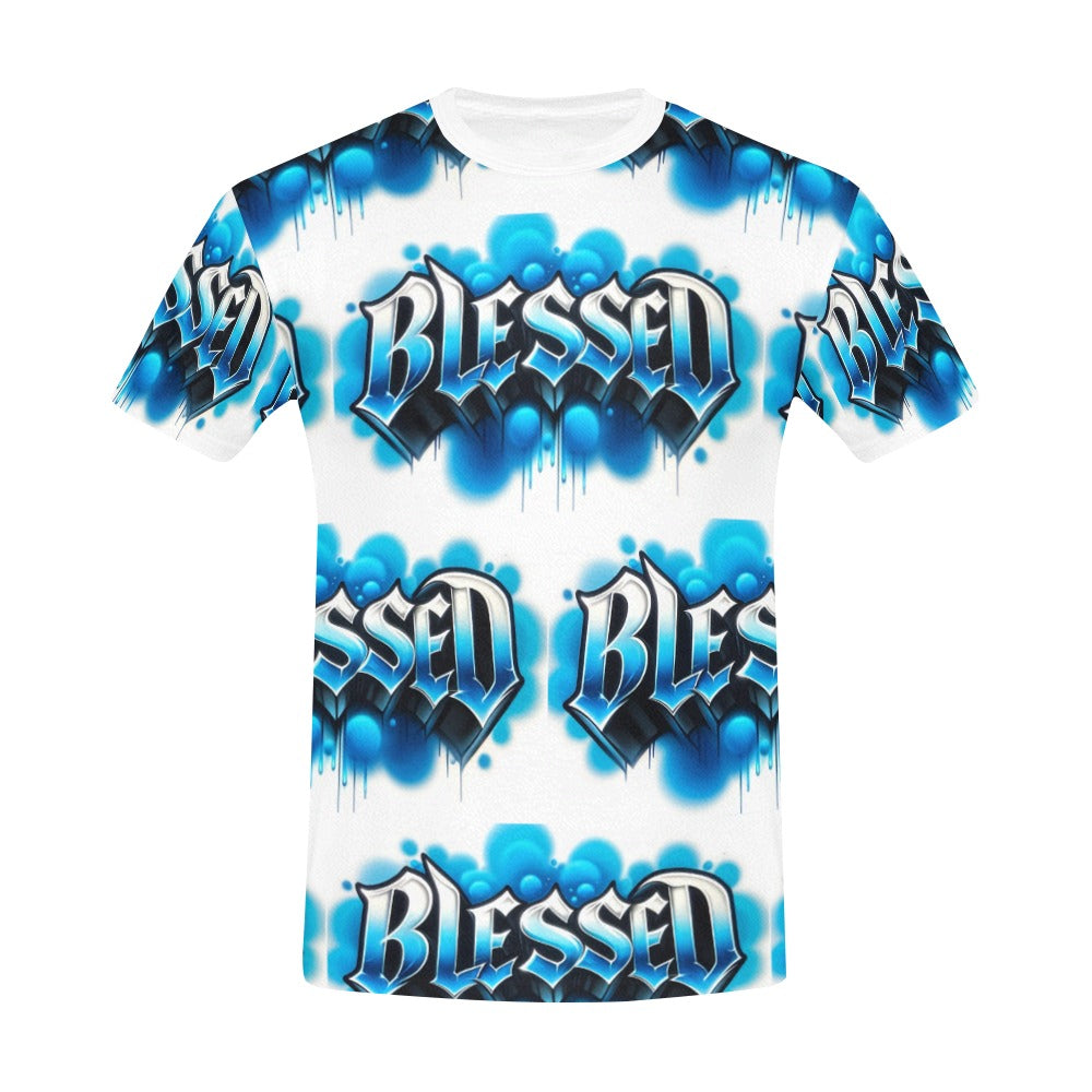 Sky Blue Blessed - Men's T-Shirt