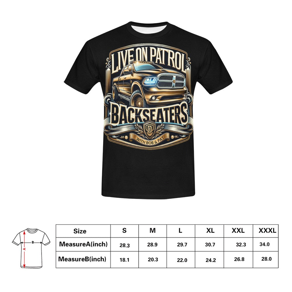 Live On Patrol - Backseaters - T-Shirt