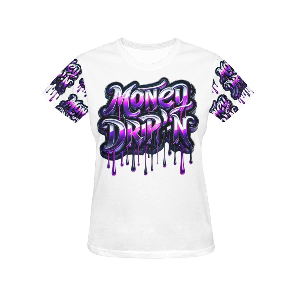 PurpleBlack Money Drip'n - Women's T-Shirt