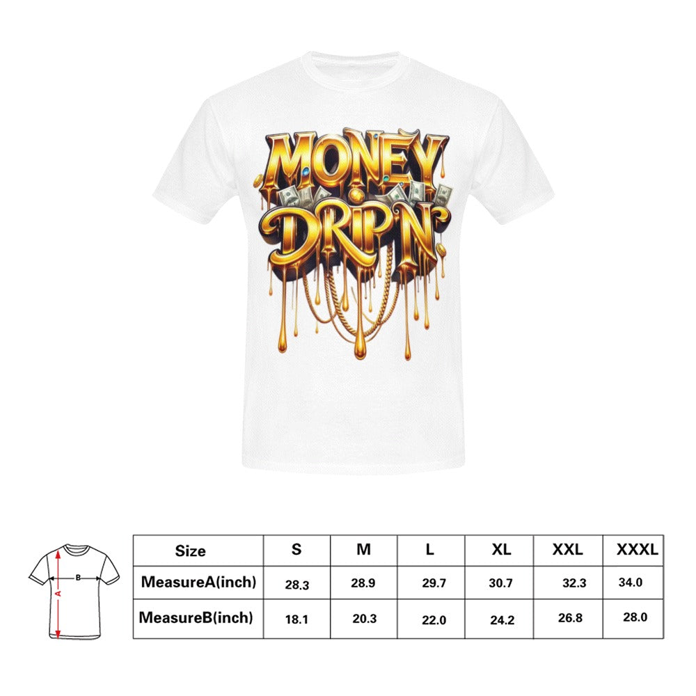 Gold Money Drip'n - Men's T-Shirt