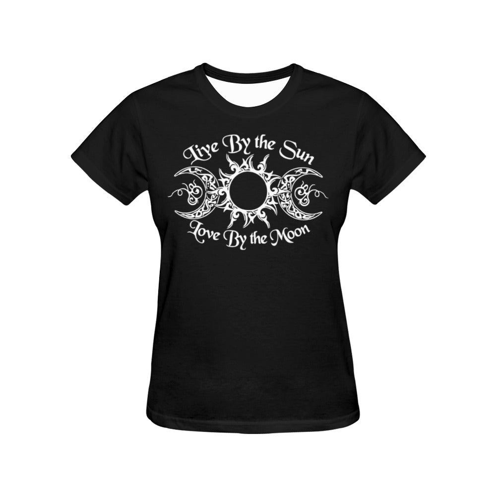 Live By The Sun, Loved By The Moon - Women's T-Shirt