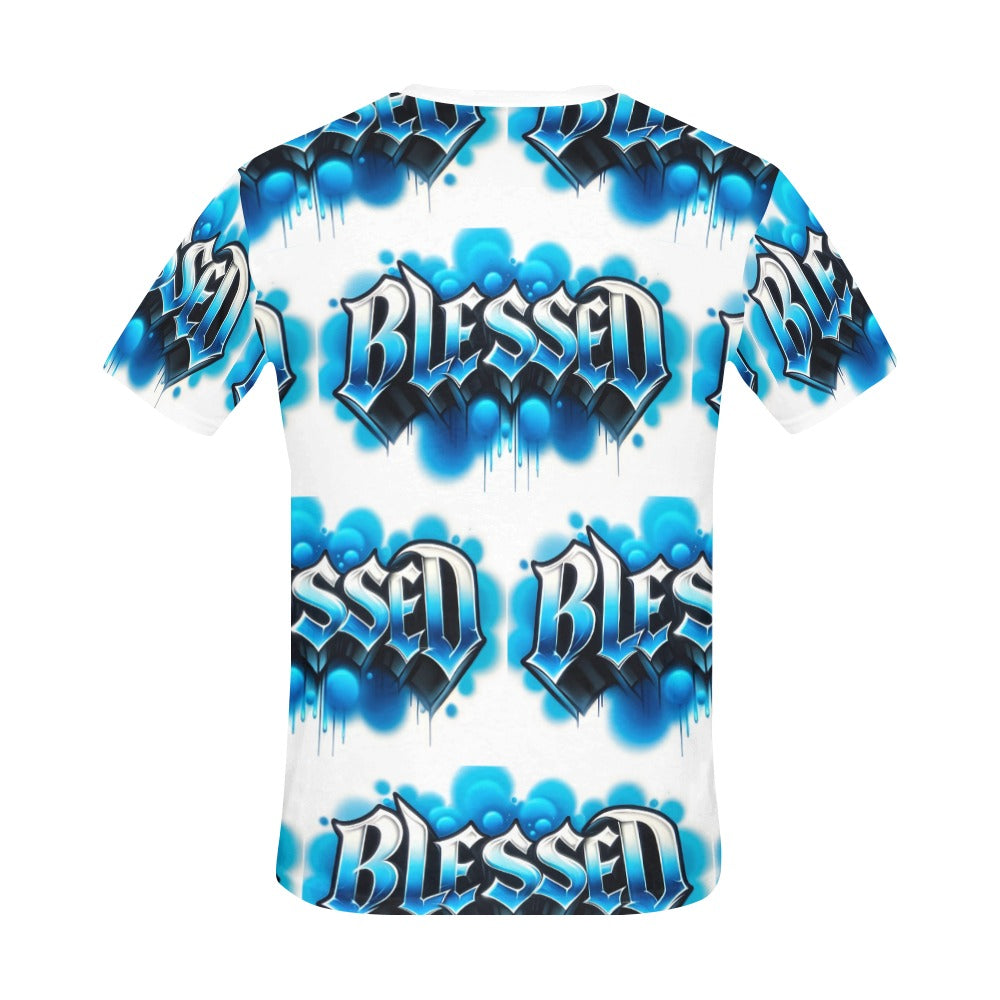 Sky Blue Blessed - Men's T-Shirt