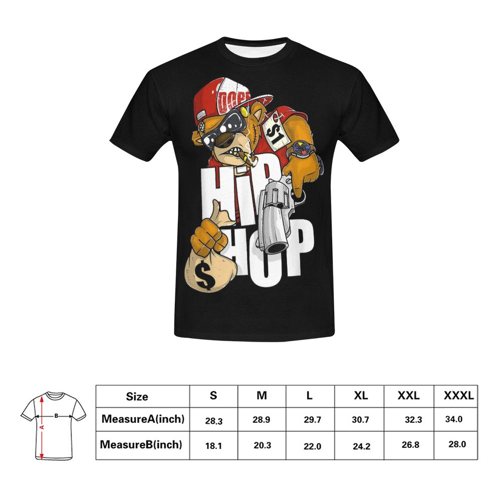 Dope Hip Hop Bear - Men's T-Shirt