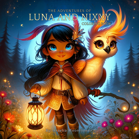 The Adventures Of Luna And Nixxy: Coloring Book