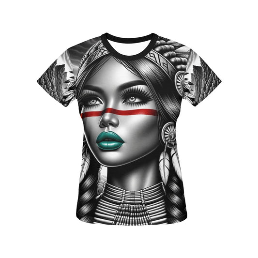 Native American Woman - Women's T-Shirt