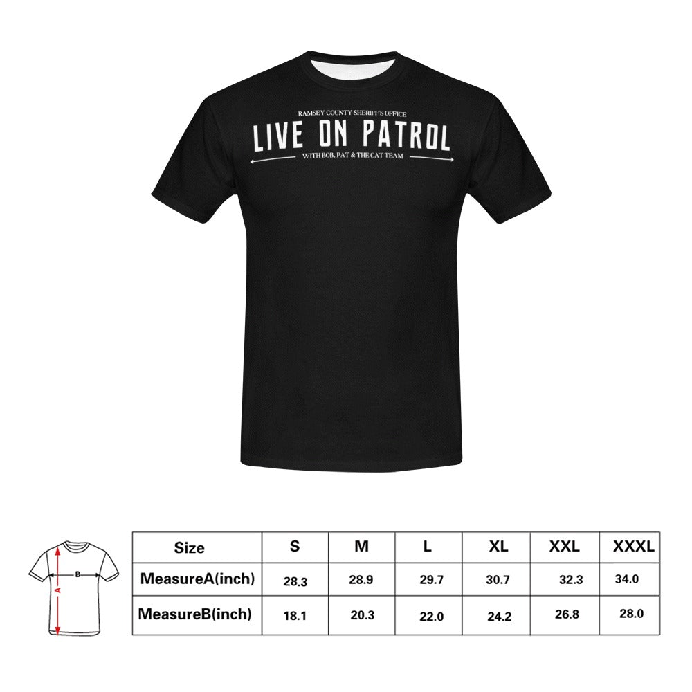 Live On Patrol - Backseater - T-Shirt