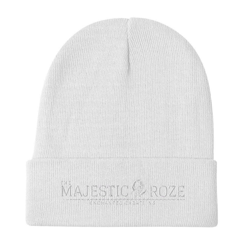 The Majestic Roze - Embroidered Beanie