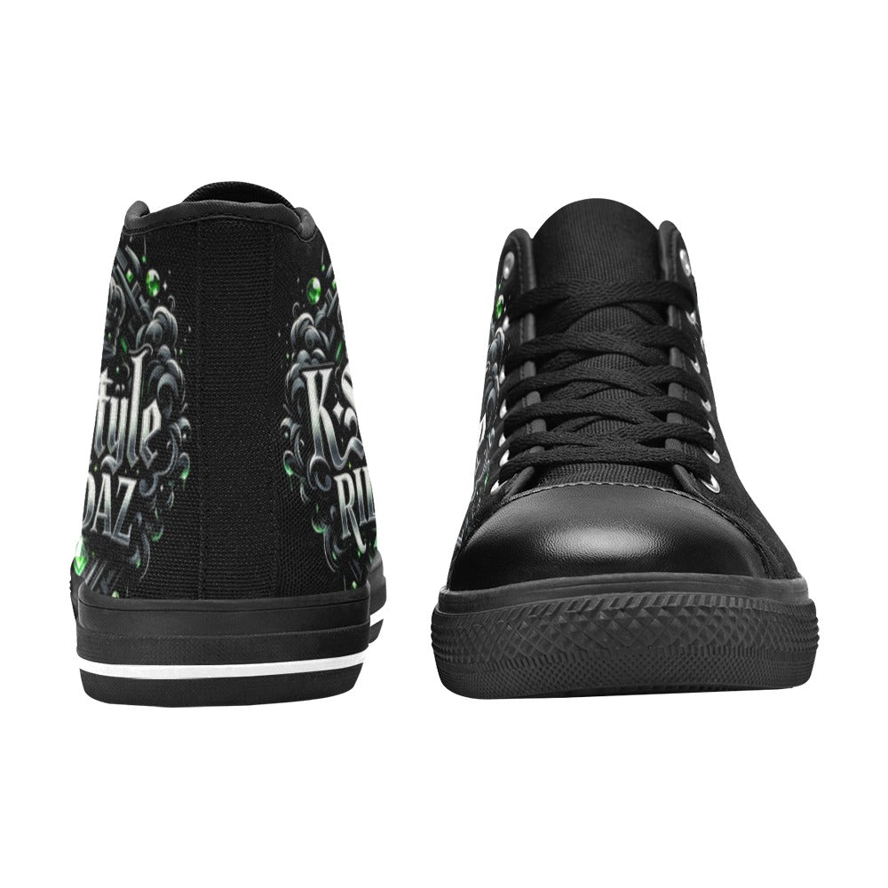 K Style Ridaz - Women's High Top Canvas Shoes