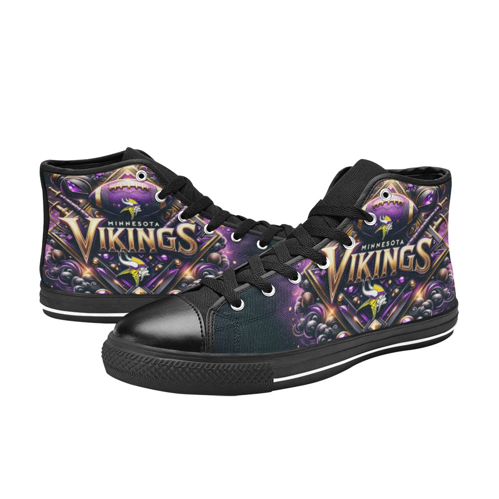 Minnesota Vikings - Men's High-Top Canvas Shoes