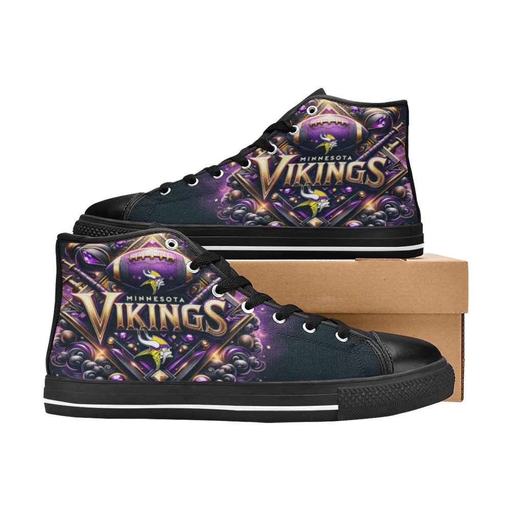 Minnesota Vikings - Men's High-Top Canvas Shoes