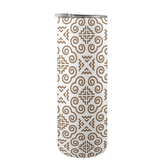 Gold Hmong Design - 20oz Tall Skinny Stainless-Steel Tumbler