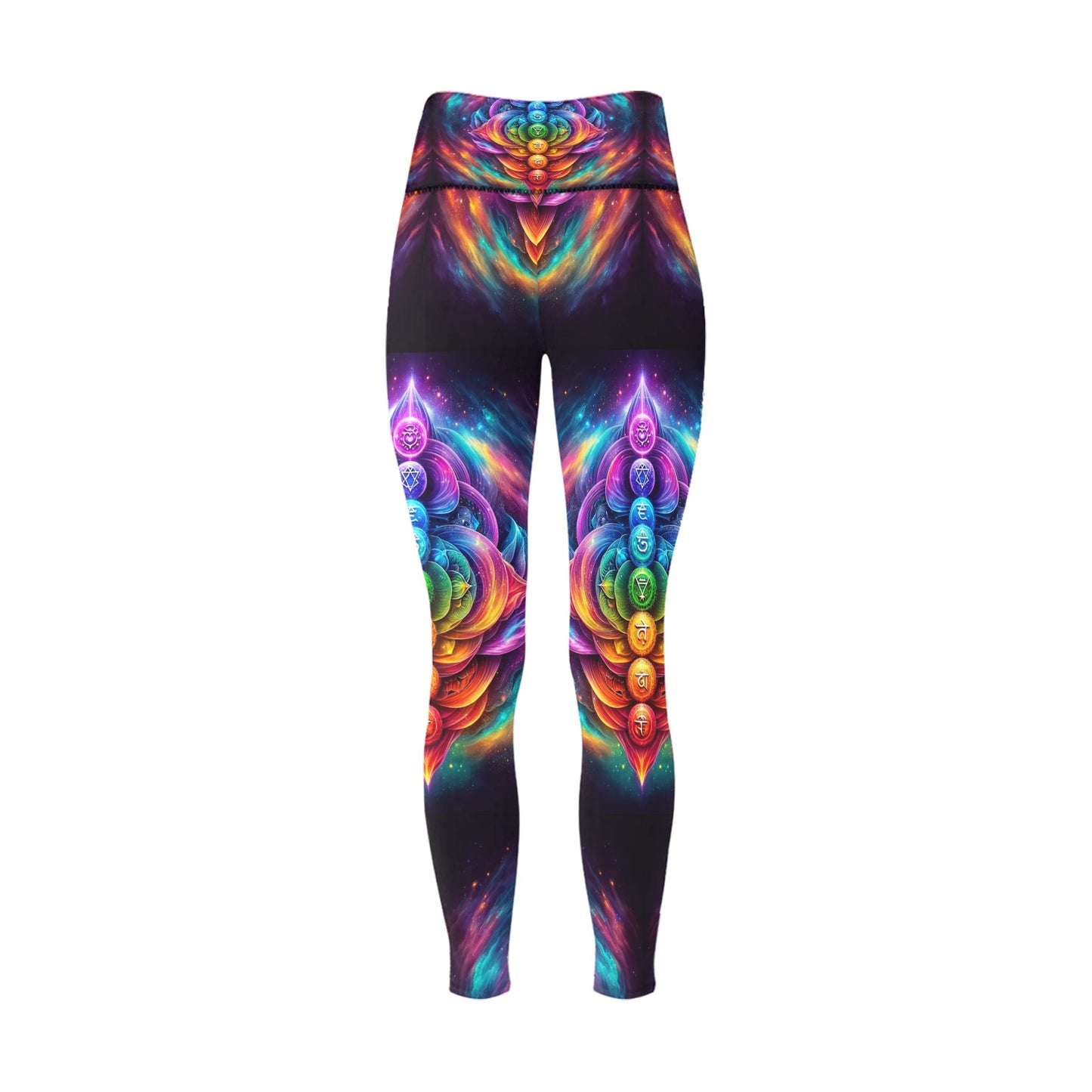 Energetic Chakras - Women's High-Waisted Leggings