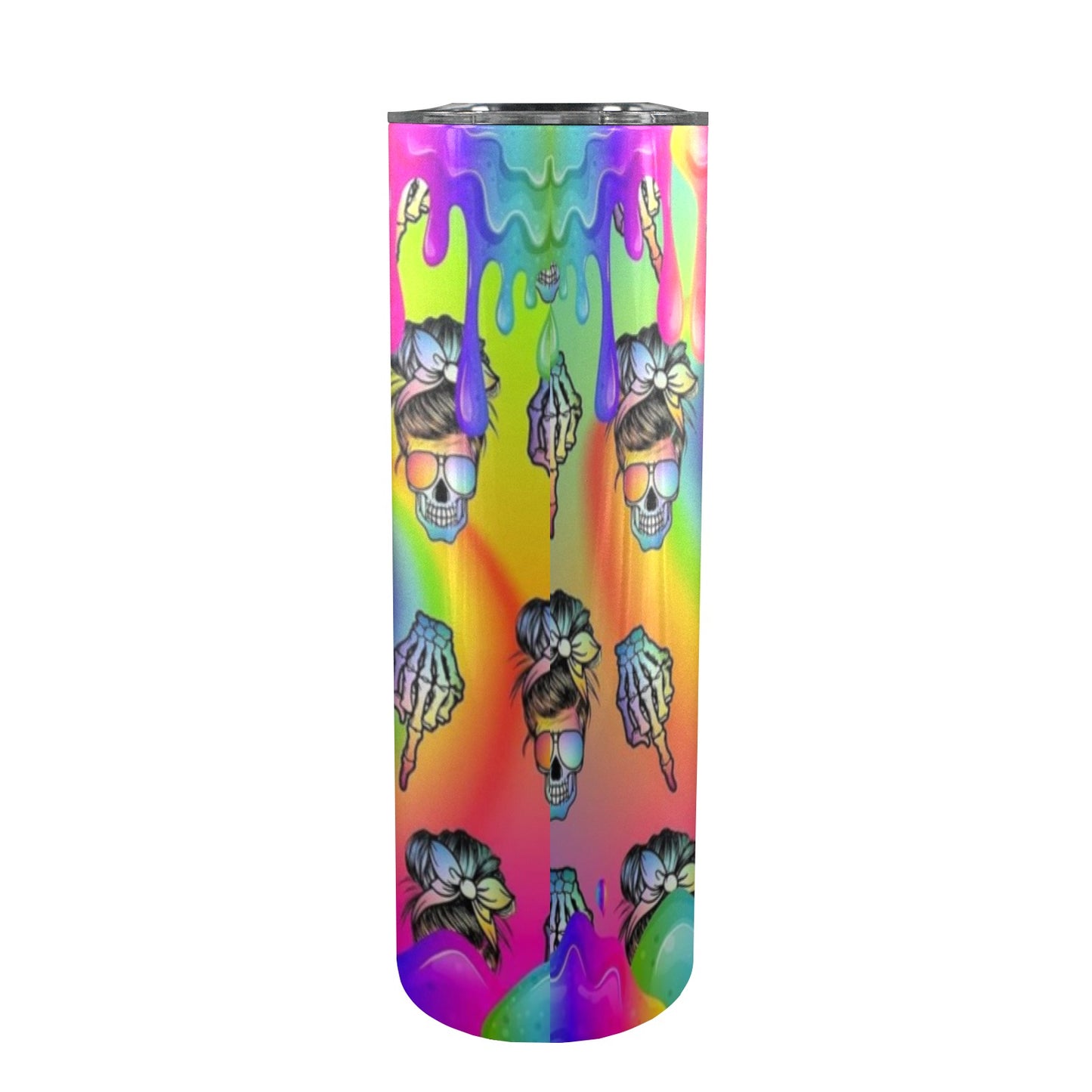 Straight Outta Fucks To Give - 20oz Tall Skinny Stainless-Steel Tumbler