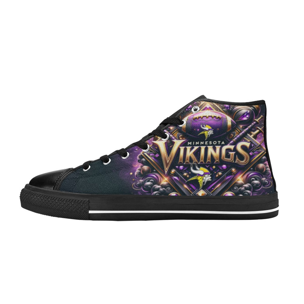 Minnesota Vikings - Men's High-Top Canvas Shoes