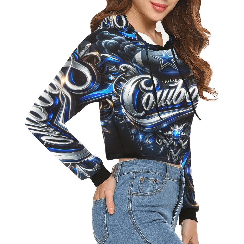 Dallas Cowboys - Women's Crop Hoodie